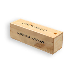 Wooden box 1 bottle 0.75 lt.