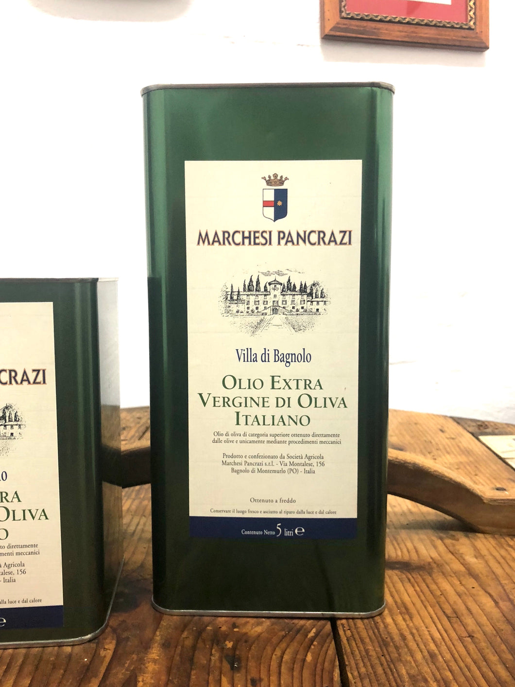 Olio Extra Vergine d'Oliva - latta 5 lt.